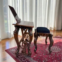 میز سنتور چوبی چوب گردو منبت کاری