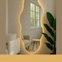آینه دفرمه بک لایت دار