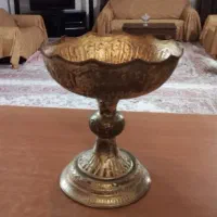 سرویس جام برنجی توری وساده قدیمی