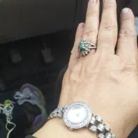 ساعت و انگشتر نقره