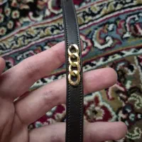 دستبند چرم با 1 گرم طلا (چرم گاو).