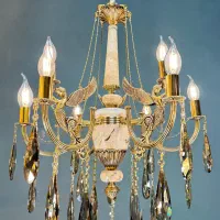 لوستر ملـ‌ـائکه 9 شعله/تعویـ‌ـض لوستر کهنه با نو