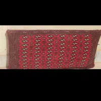 پشتی قالی دو نفره طرح ترکمن .