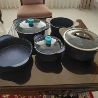 فروش قابلمه چدن ۹ پارچه(بازسازی شده)