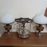 چراغ گردسوز پریموس صفحه گرام ساعت قدیمی