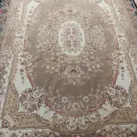 فرش نه متری گردویی گل ابریشم