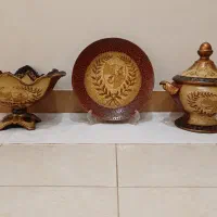 ست سه تکه پذیرایی شیرینی خوری میوه خوری وآجیل خوری