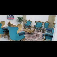 مبل سلطنتی ۹نفره چوب راش پارچه ترکیه ای