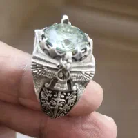 انگشتر نقره موزانایت روسی