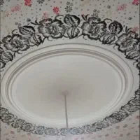 نقاشی ساختمان طرح کاغذ دیواری با رنگ