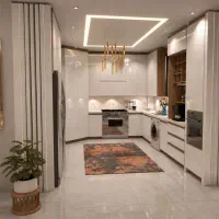 طراحی و بازسازی داخلی  آشپزخانه، منزل، مغازه