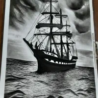 نقاشی سیاه قلم