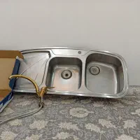 سینک لگن راست تو کار بسیار ضخیم در حد نو