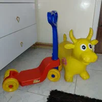 اسکوتر و گاو پلاستیکی نو