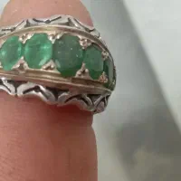 انگشتر نقره زمرد کلمبیا اصل