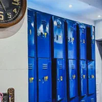 کمد رختکن فلزی باشگاهی رنگ آبی خاص
