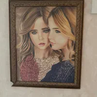 2عدد نقاشی مداد رنگی