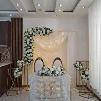 دیزاین و گل آرایی بله برون با  گل طبیعی و مصنوعی