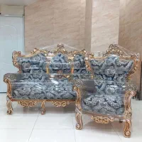 مبل سلطنتی ۷نفره مدل تاج عروس تمام راش درحدنو