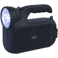 اسپیکر رادیو چراغ‌قوه دار خورشیدی بهمراه بندآویز