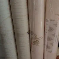 حراجی تعدادی کاغذدیواری و مات کن شیشه و برچسب