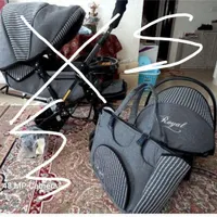ست ۲ تکه کریر و ساک نوزاد خیلی تمیز