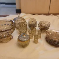 ظروف پذیرایی کریستالی دودی