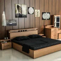 سرویس تختخواب باکفی چوبی
