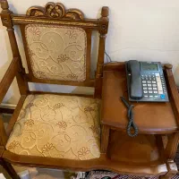 میزتلفن چوبی