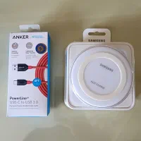 شارژر وایر لس + کابل تایپ C