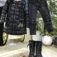 ست زمستانه کاپشن و چکمه بچگانه