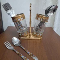 قاشق چنگال با جا قاشقی ۳ دست