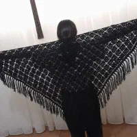 اشارپ خوشه انگوری برجسته قلاب بافی