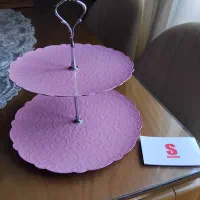 دیس و شیرینی خوری فلزی بسیار شیک با طرح زیبا