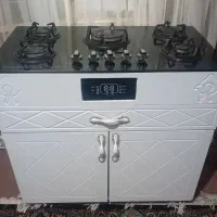 گازطرح فرصفحه شیشه‌ای جنس خوب شعله  قوی