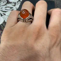 انگشتر نقره سنگ عقیق