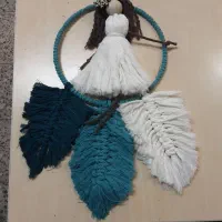 عروسک و فرشته مکرومه