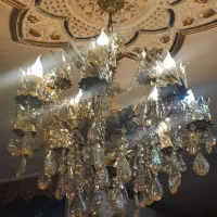 دو عدد لوستر برنج ۸ شاخه