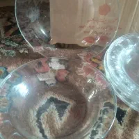 دو دست بشقاب بلور