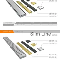 کفشور خطی استیل ۳۰۴ تایوانی ،سرامیک خور سایز بزرگ