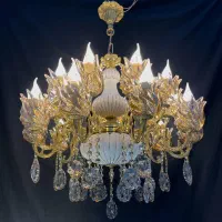 لوستر ترکیبی برنز وسرامیک پرکارتولیدی رستمی