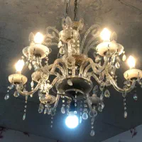 لوستر ۱۲ شاخه کریستالی