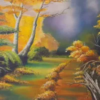 تابلوهای نقاشی رنگ روغن روی بوم و ویترای