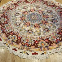 فرش گرد ۳×۳ خطیبی کمیاب