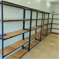 قفسه مشکی‌چوبی‌پروفیل