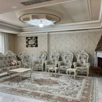 مبل سلطنتی ۹نفره بامیز عسلی سالم سالم