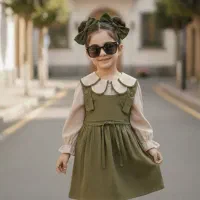 ست دوتیکه شومیز و سارافون دخترانه