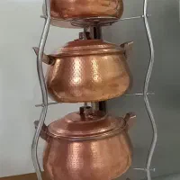 سرویس قابلمه مسی ۵ تکه ( چکشی زنجان )