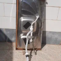 سینک دوکاسه روکار عرض 60طول 120