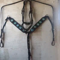 لوازم سوارکاری سروکله گیر وسینه بند تعلیمی زیبایی